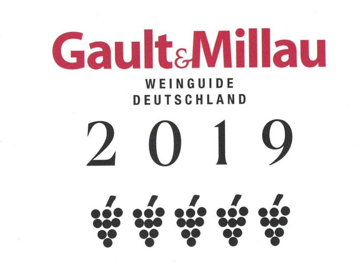 GAULT MILLAU 2019 WEINGUT ALDINGER 5 TRAUBEN WEINGUT WÜRTTEMBERGS
WELTKLASSE WEINGUT
